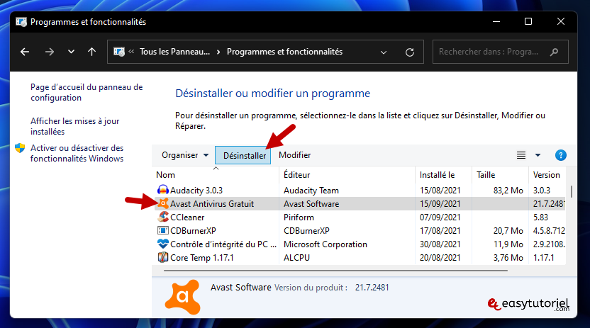 avast ne s ouvre pas solution windows 4 desinstaller avast