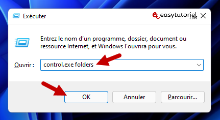 control exe folders