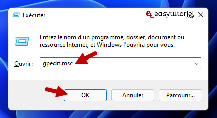 desactiver ecran verrouillage 1 executer gpedit msc