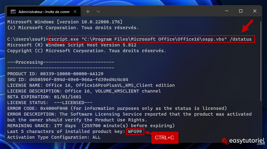 probleme activation office solution 4