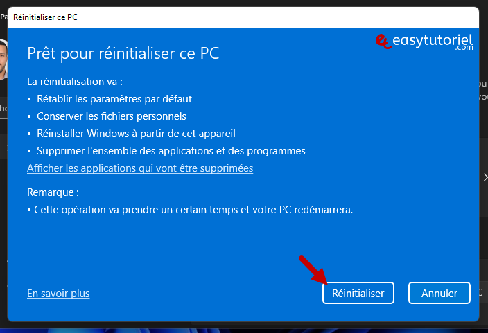 reinitialiser windows 11 sans formatage 6