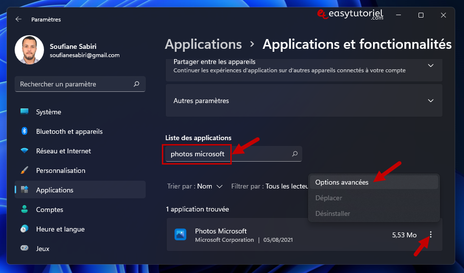 reparer application photos windows 11 2 photos microsoft options avancees