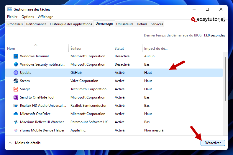 reparer explorer explorateur de fichiers windows 11 10