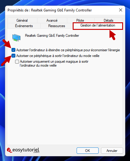 reparer mise en veille windows 11 8 gestion alimentation