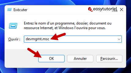 reparer molette roulette clic windows 4 devmgmt msc