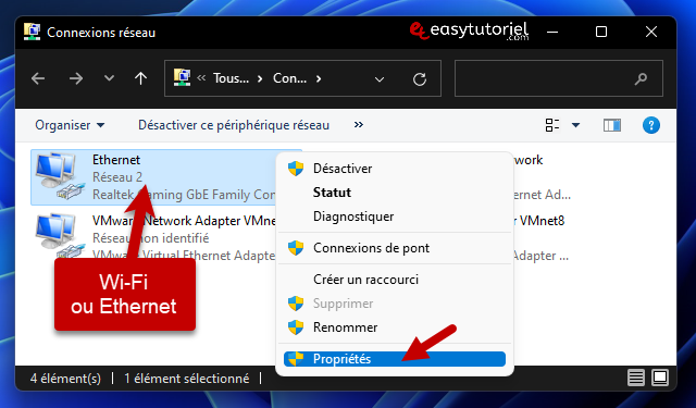 reparer pas d acces internet 5 ethernet connexions reseau