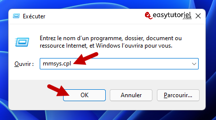 reparer probleme son windows 11 16 mmsys cpl