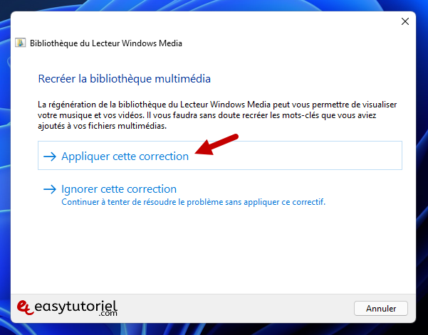 reparer windows media player 6