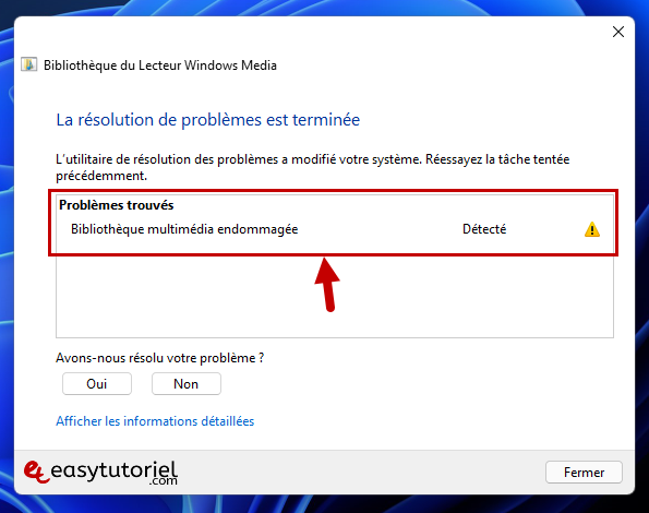 reparer windows media player 7