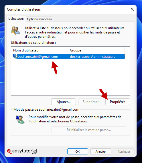 savoir nom utilisateur windows 11 3 netplwiz comptes utilisateurs proprietes