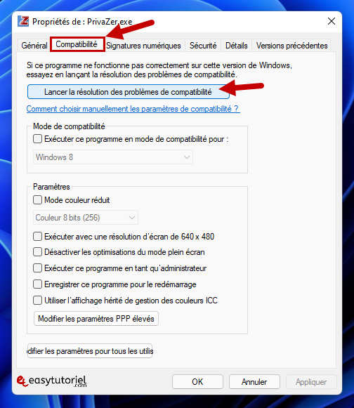 solution 2 lancer la resolution des problemes de compatibilite