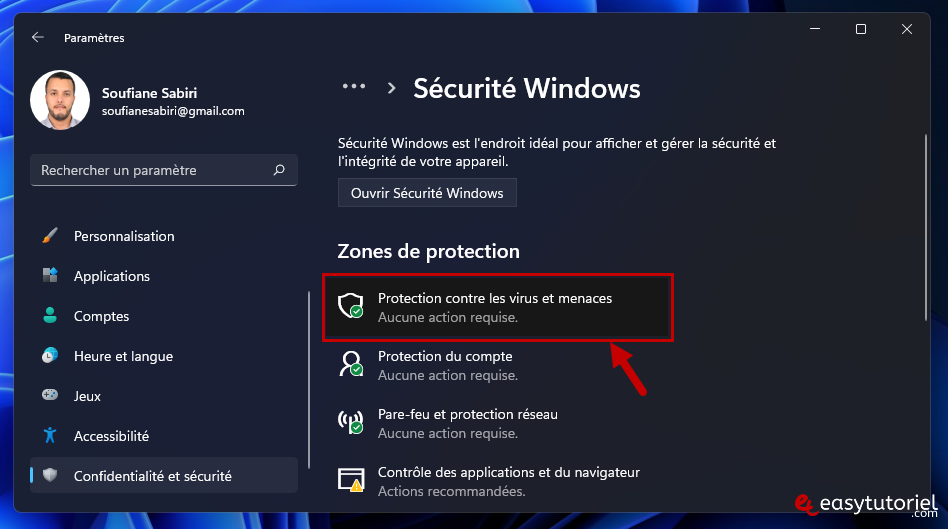 solution souris bouge toute seule windows 11 7 protection contre les menaces virus