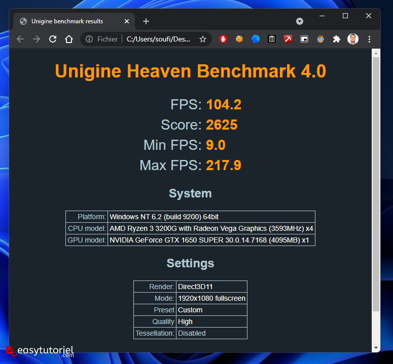 tester performance windows 11 benchmark 17 resultat