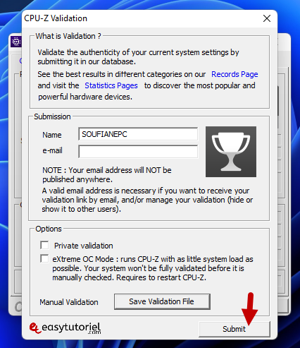 tester performance windows 11 benchmark 4 cpuz