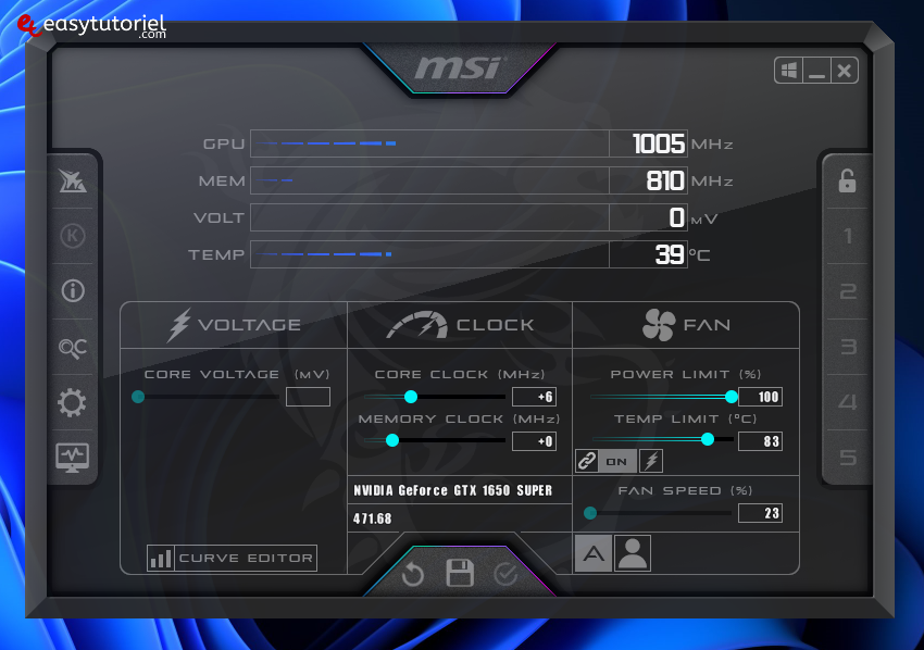 tester performance windows 11 benchmark 9 msi afterburner