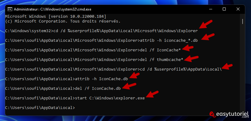 vider cache windows 11 25 commandes vider cache icones