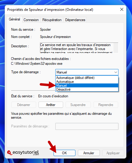 word ne souvre pas ne veut pas souvrir solution reparer 3 spouleur impression manuel service