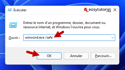 word ne souvre pas ne veut pas souvrir solution reparer 4 safe