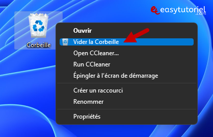 reparer ce fichier dossier est trop volumineux pour la corbeille windows 11 5