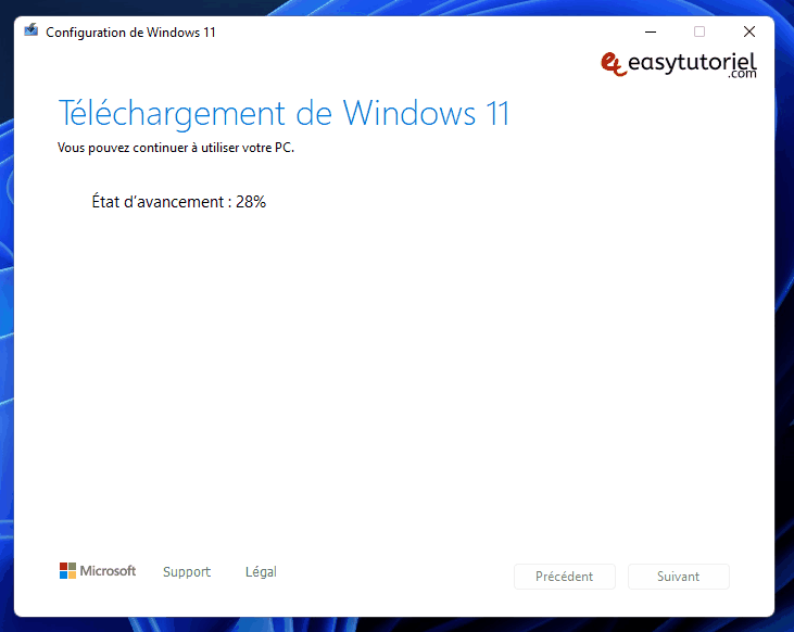 telechargement windows 11 cle usb bootable animation