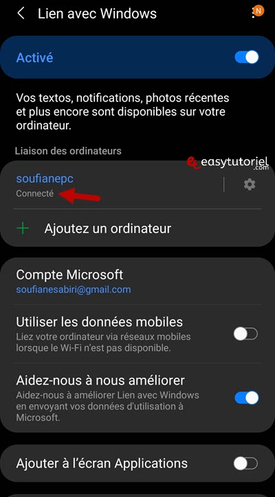 controler android pc windows 11 15 connecte