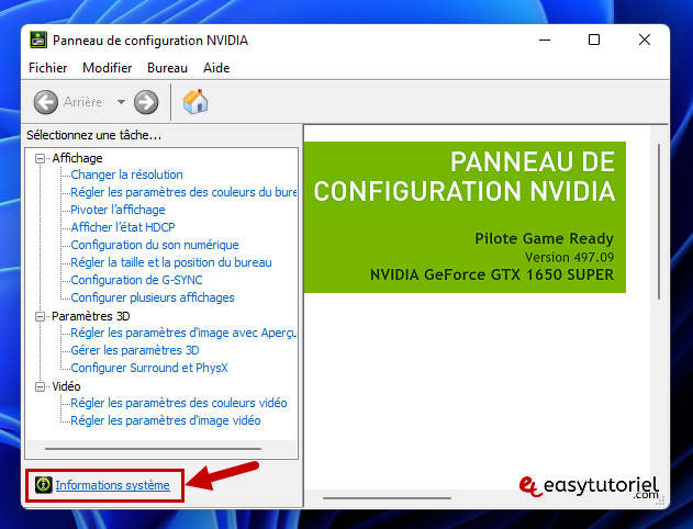 flasher bios gpu nvidia 6 panneau de configuration nvidia informations systeme
