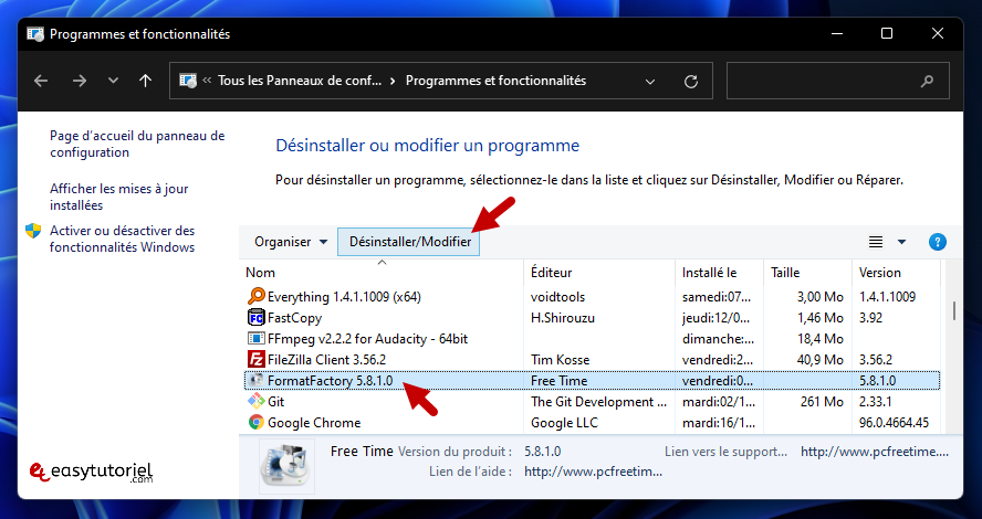 reparer erreur 0xc00007b windows logiciel solution 19 reinstaller logiciel programmes et fonctionnalites