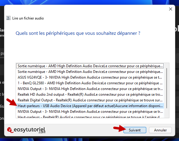 pas de son youtube 14 peripherique audio haut parleurs