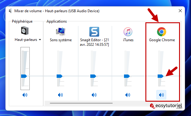 pas de son youtube 5 mixer de volume chrome muet