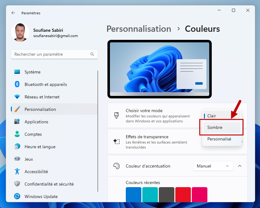 mode sombre windows 11 3 sombre