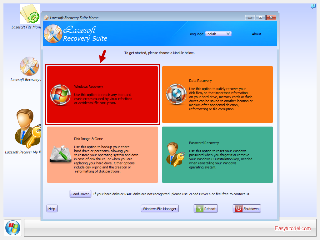 reparer registre lazesoft 2
