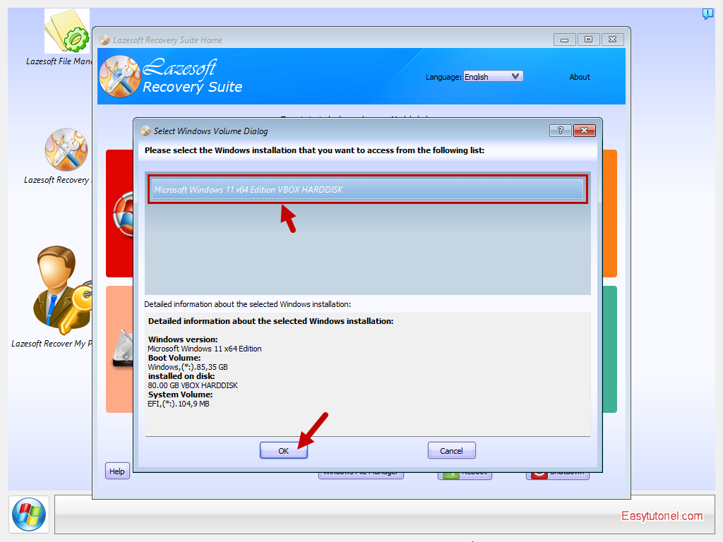 reparer registre lazesoft 3