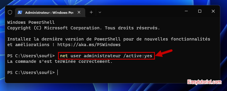 Votre administrateur IT a limite acces 2 net user administrateur