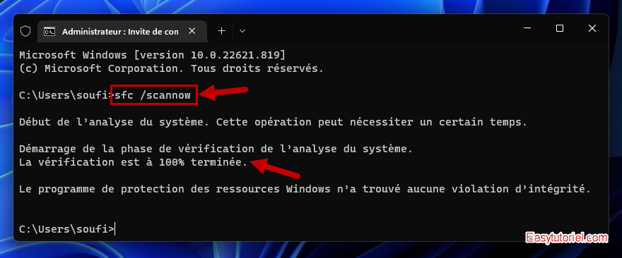 pc eteint tout seul 16 sfc scannow
