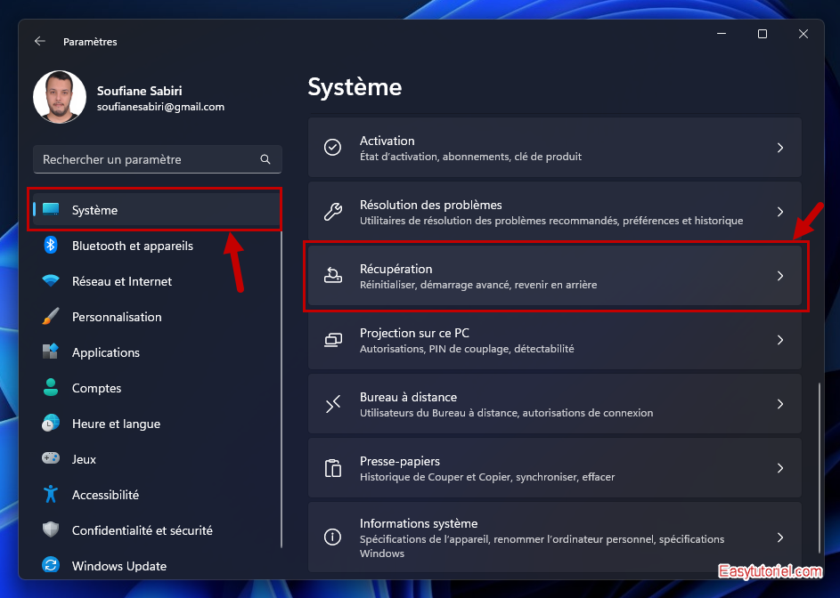 pc eteint tout seul 17 systeme recuperation