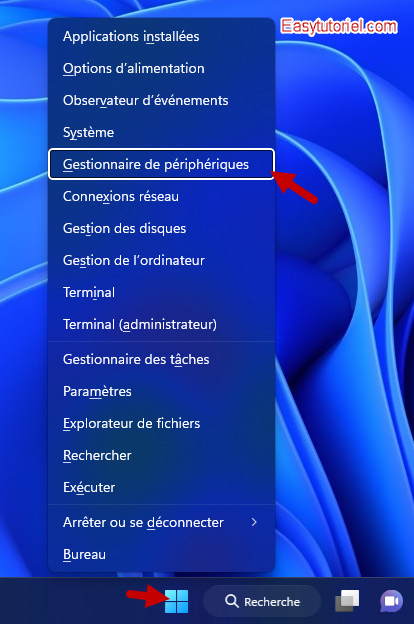 pc eteint tout seul 4 gestionnaire de peripheriques
