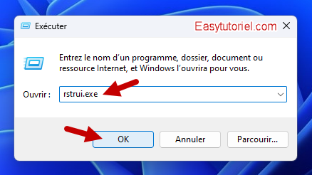 steam ne se lance pas 14 rstrui exe