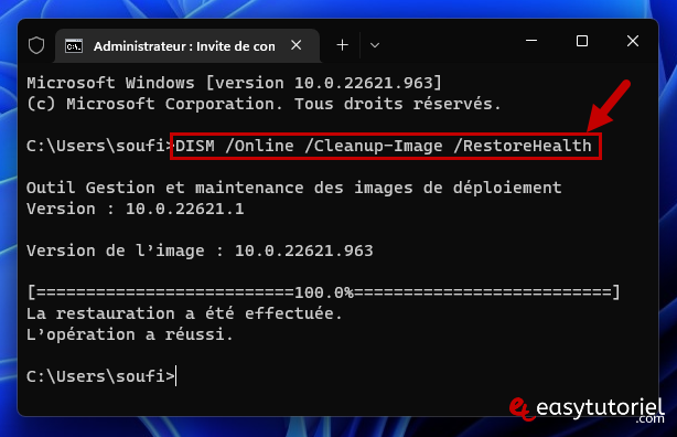 reparer erreur ecran bleu WHEA UNCORRECTABLE ERROR 3 dism