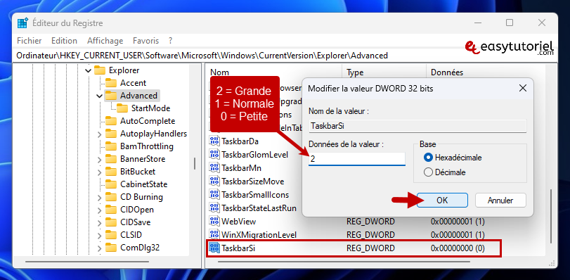 changer taille barre des taches 2 taskbarsi 2
