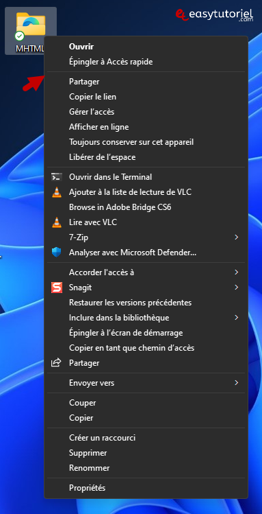 menu contextuel classique ancien 7 resultat