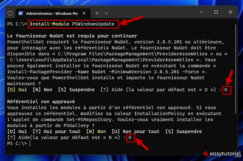 Installer une mise-à-jour Windows Update avec PowerShell - EasyTutoriel