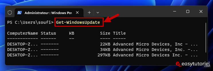powershell windows update 4 get windowsupdate