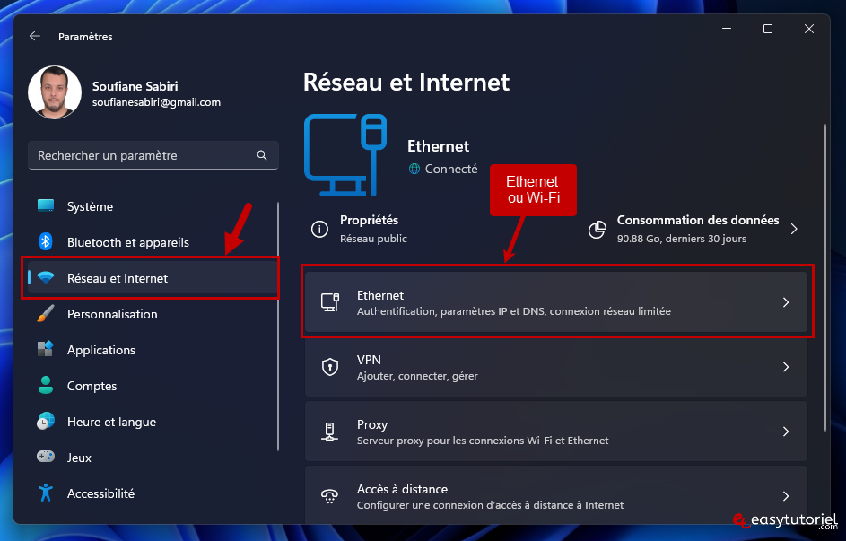 reseau et internet ethernet