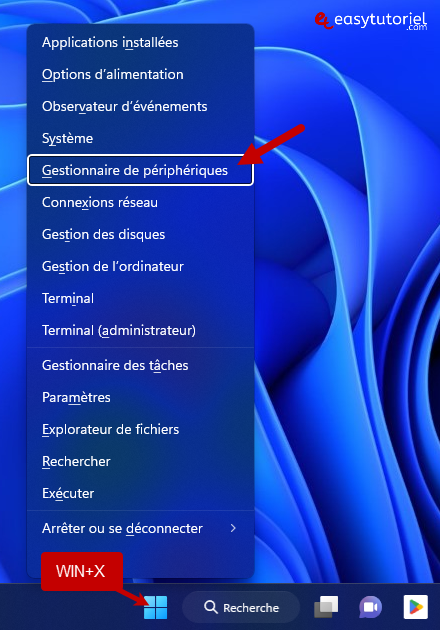 reseau non identifie ethernet 11 gestionnaire de peripheriques