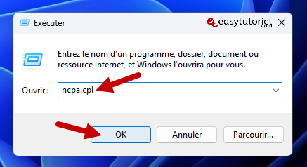 reseau non identifie ethernet 7 ncpa cpl