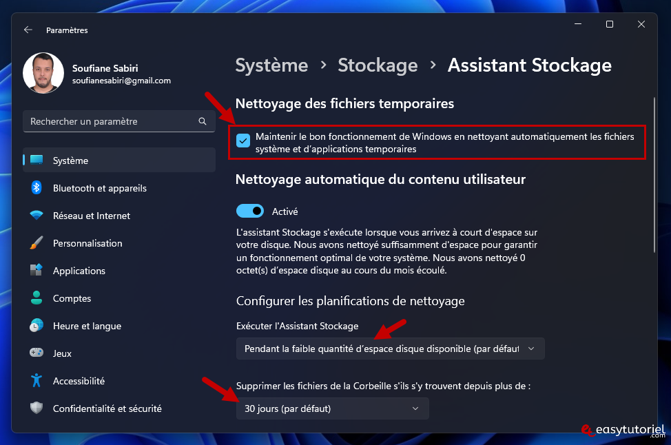 supprimer fichiers temporaires windows 11 11 maintenir le bon fonctionnement active assistant stockage