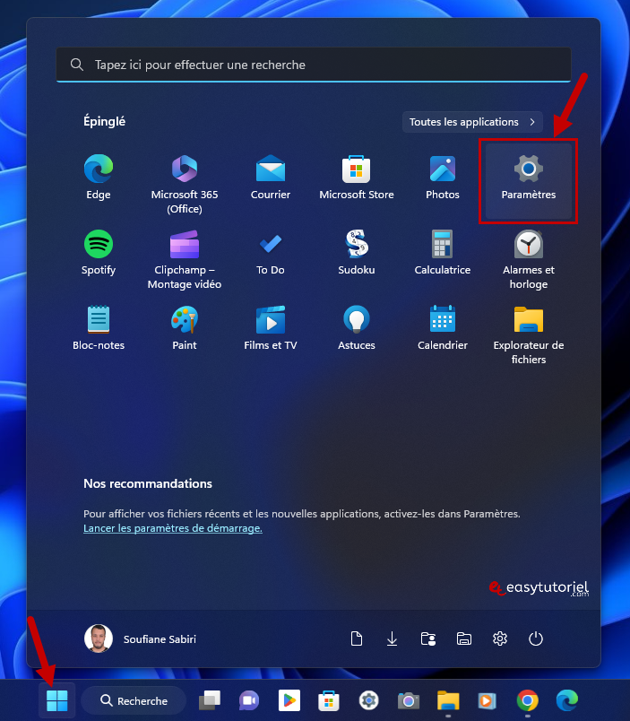 windows update 6 demarrer parametres