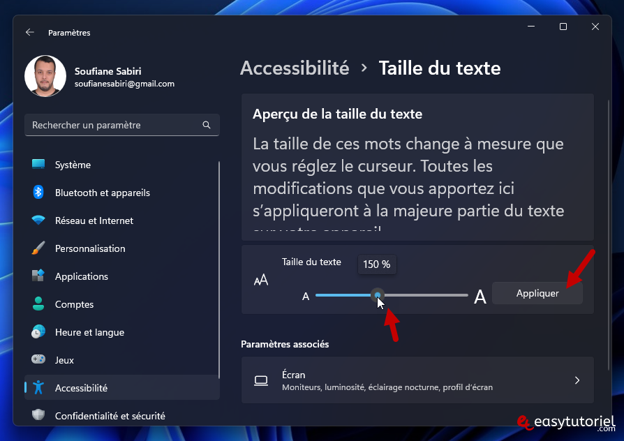 augmenter taille police windows 11 3 taille du