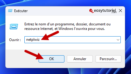 executer netplwiz