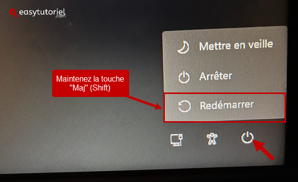Ctrl alt suppr au démarrage